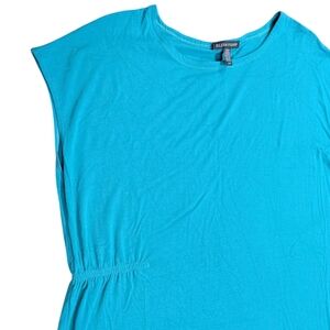 Eileen Fisher Sleeveless Top Size Large Asymmetrical Hem Cinched Elegant Viscose
